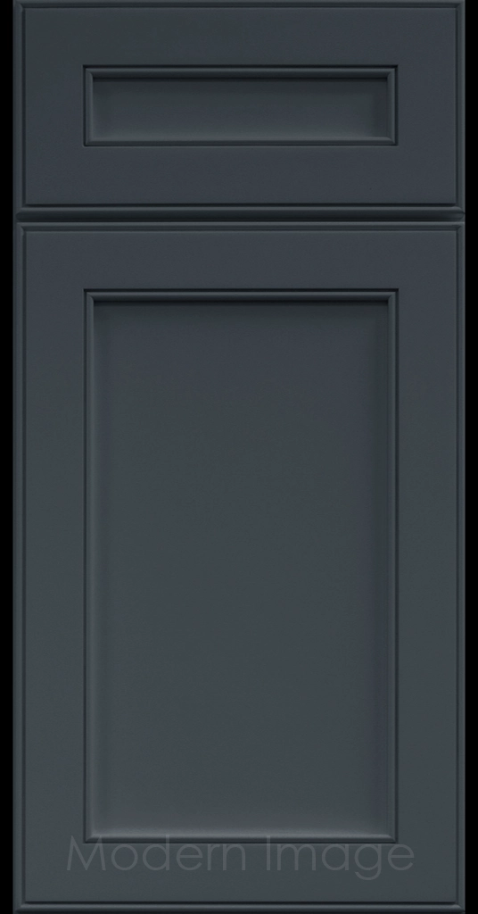 Davis refined Shaker style kitchen cabinet in a Naval color.